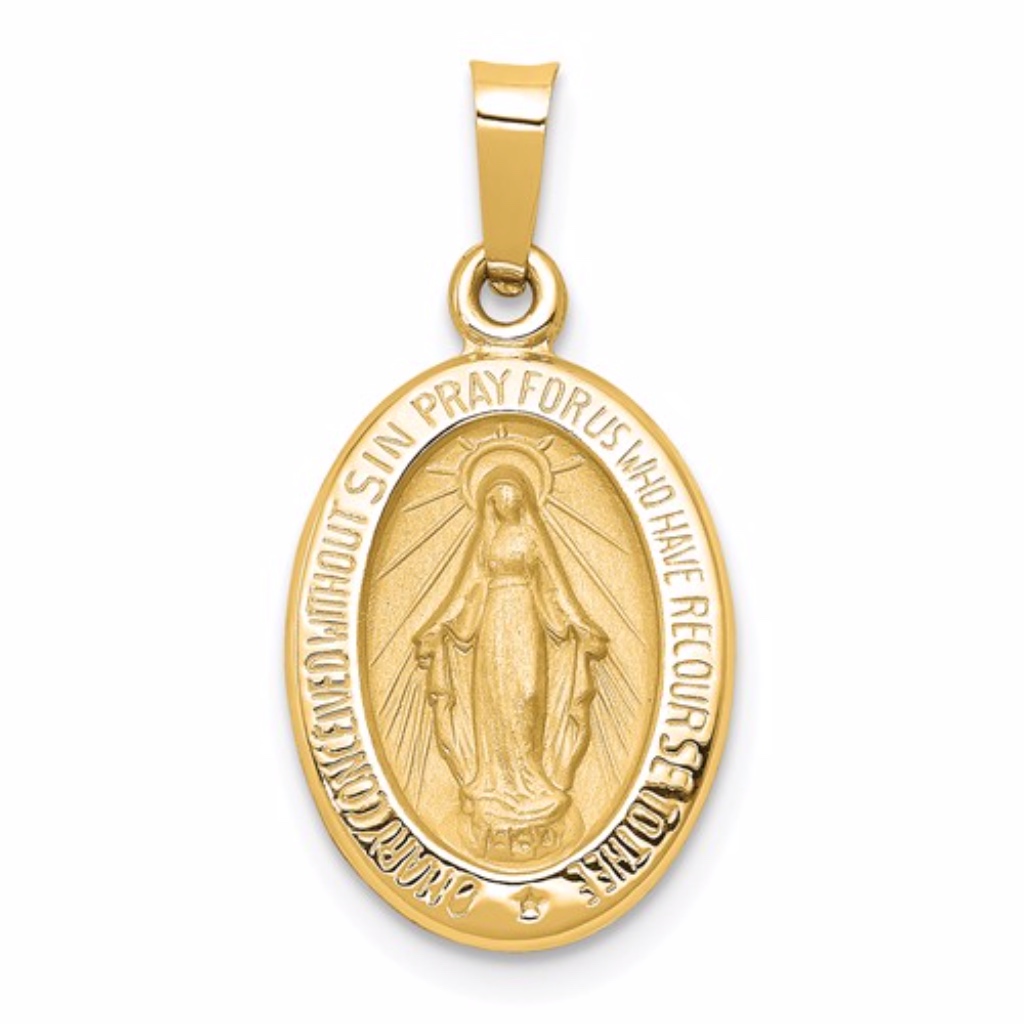 14k Miraculous Medal Pendant
